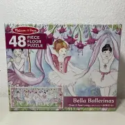 Melissa & Doug Bella Ballerina Floor Puzzle 48 Pieces, New