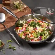 MIU Stainless 13" Steel Wok