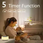 White Noise Machine 12 Colors Night Lights 30 Soothing Sounds (Black)