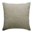Sofa Pillow Cover Silver 16"x16", Home Decor Linen Fabric - Silver Sway