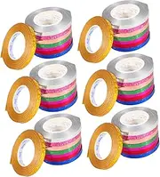 VERDANVERSE 48 Rolls Metallic Curling Ribbon for Crafting and Decorating Durable Balloon String for Present Wrapping Bows and Versatile Event Decorations Per Colors Each