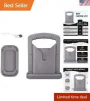 ISOKO Premium Stainless Steel Bagel Slicer - Smooth Guillotine Cutter, Gray