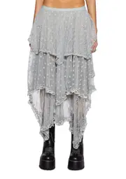 [Current Mood] Ethereal Woodlands Maxi Skirt - Gray