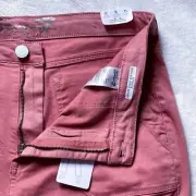 7 for All Mankind Utility High Rise Ankle Skinny Marsala Size 14