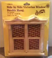 Houseworks 5015 Vintage Victorian Double Window for 1:12 Dollhouse - NIP