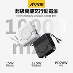 超級萬能充行動電源 ASPOR(A338行動電源