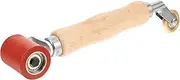 Angoily Wooden Handle Seam Roller High-Temperature Brass Wheel Texture Paint Roller Tool for DIY