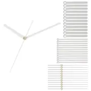 Clock Hands, 12 Set Clock Hands Kits Clock Mechanism Movement Aluminum,White,A04