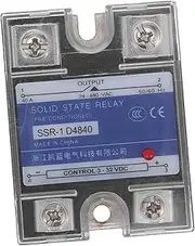 LOORGVEL 40A Single Phase Relay Module High Precision Relay for Voltage Regulation Built Smart Chip for Stable Operation and Long Term Use