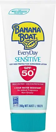 Banana Boat Sunscreen Lotion Sensitive SPF 50+ 200g