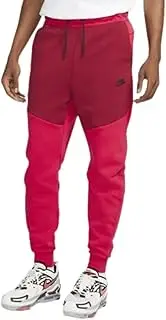 [Nike] Sportswear Men's Tech Fleece Joggers Pants (Pomegranate, Medium)