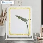 Touch LED Light Crystal Strip Vanity Tabletop Makeup Mirror Bluetooth Speaker