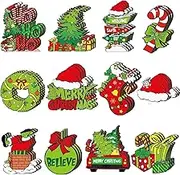 Luimode 24pc Christmas Wooden Ornaments Christmas Tree Decorations Christmas Tree Decorations Holiday Xmas Ornaments Christmas Decor Indoor Home Party Gifts