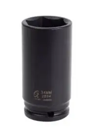 SUNEX 1/2" Dr. 34mm Deep Spindle Nut Impact Socket SUN2834