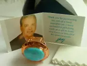 Gift New in Box Jay King Copper Blue Stone Ring Size 8 Mine Finds