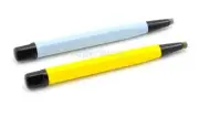 2pc Brass & Steel Scratch Pen Brush Pencil Clean Remove Rust Dirt Bur Bristles