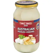 Three Threes Pickled Onions 520g