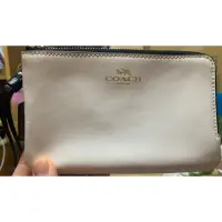 在飛比找蝦皮購物優惠-美國百分百【全新真品】Coach 手拿包 女用 PVC 錢包