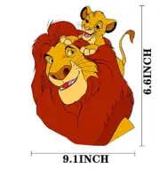 Simba and Mufasa Iron on Heat Transfer Patch