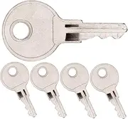 5pcs Keys Universal Key Key Replacement Door Universal Key Storage Key Replacement Heavy Equipment Keys Wireless Key Replacement Keys Keys Iron Silver