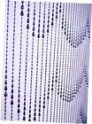 3 FT X 6 FT Raindrops Blue Iridescent Beaded Curtain Door String Curtain Wall