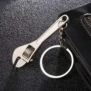 Necklaces Creative Simulation Wrench Keychain Car Small Gift Silver Keyrings