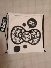 Hello Kitty Bag Canvas DrawString Bag NWT