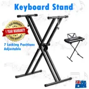 Keyboard Stand Double Braced X Type Music Piano Folding Holder Adjustable Height