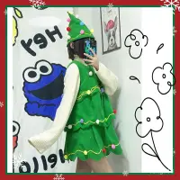 在飛比找蝦皮購物優惠-🔥台灣最低價🔥兒童聖誕樹服裝聖誕服裝女寶寶cos衣服聖誕節c