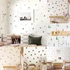 Vintage Warm Kids Room Boho Polka Dot Wall Stickers Baby Room Home Decor