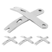 8 Pieces Pry Bar Stainless Steel Flat Bar Multifunction Small Pry Bar EDC 6544