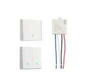 Universal Wireless Smart Switch 1 2 Gang Rf 433Mhz Wall Panel Control For Lights Fans And More