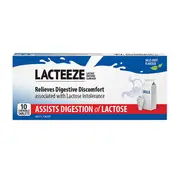 LACTEEZE BY ALLERGY FREE Lacteeze Chewable (mild mint flavour) 10t