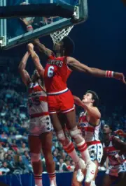 Julius Erving Of The Philadelphia 76Ers 1980 Basketball Photo 10