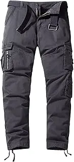 [Maiyifu-GJ] Men's Camo Hiking Cargo Pants Casual Lightweight Multi Pocket Pant Straight Outdoor Tactical Military Trousers