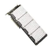 4 Port M.2 SFF8639 NVMe Interfaces to PCIe X16 Conversion Card, Enhances Cooling