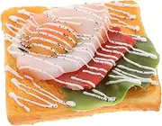 Sosoport Unique Faux Breakfast Food Props Omelette Toast Model Artificial Bread Slice for Home Decor