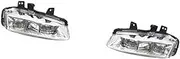 Vuzmode Headlights LED DRL Fog Light, for Land, for Rover, for Range, for Rover, for Discovery, for Evoque Fog Lamp Car Front Bumper Grille Signal Lamp Driving Fog Lights Assembly Auto Front Bumper Fo