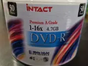 Intact DVD blank disc media - Printable DVD-R discs matt - 16X burn -50pk