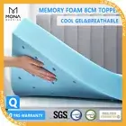 Mona Bedding Queen 8CM Memory Foam Mattress Topper Cool Gel Bed Mat Pad Underlay