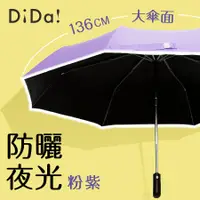 在飛比找誠品線上優惠-DiDa PLUS+大傘面全能遮光自動傘(抗UV/夜光) 粉