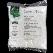 SOFT SNOW Artificial SNOW FLAKES 2.5 qts quarts Christmas village crafting bag