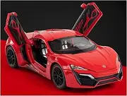 Decorative Car Model 1:24 for Hyperspor Diecasts Metal Alloy Desktop Sport Car Model Work Area Decoration Perfect for Gifting(Red)