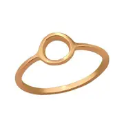 Rose Gold Circle Ring for Women