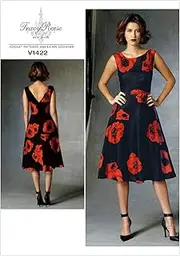 [VOGUE PATTERNS] V1422 Misses'Misses' Petite Dress Sewing Template, A5 (6-8-10-12-14)