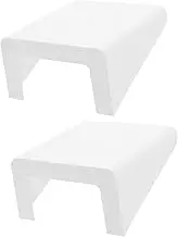 ABOOFAN 2pcs Floating Shelves for Security Cameras Baby Monitors Rack Adhesive Speakers Stand Wall Mount Shelf for Electronics Gaming Console Media Devices