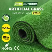MOBI Artificial Grass 10mm 2Mx10M Synthetic Turf Fake Grass Mat Plant