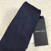 ya23 Top Quality Black Tag Giorgio Armani Tie Brand Logo All-Over Pattern Silk 1