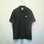 三件7折🎊 NIKE 運動POLO衫 POLO衫 短袖 黑 極稀有 老品 復古 古著 VINTAGE