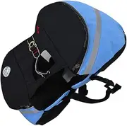 Pet Dog Backpack Portable Outdoor Hound Pack for Hiking Camping Breathable S Blue for Dog Snacks Essentials